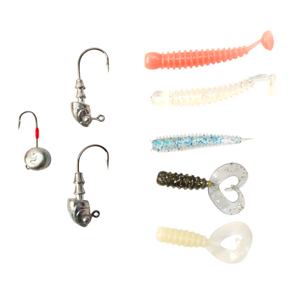 Ultra Light  Soft Lures Fishing Combo