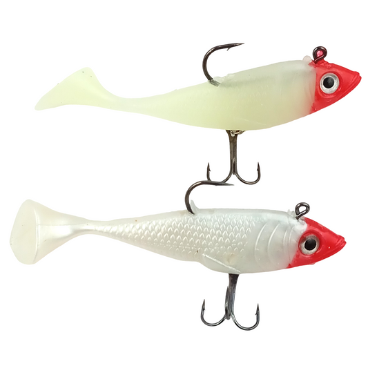 Weighted Soft Fishing Lure With Treble Hook | 19gm/10cm All colors image