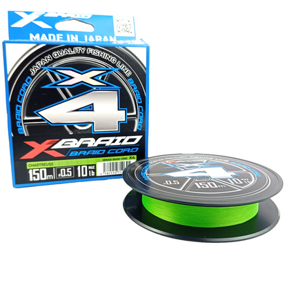YGK X-Braid Cord X4 Braided Line 150m-10Lb Fishing Line – Fish With Hanish Tackles