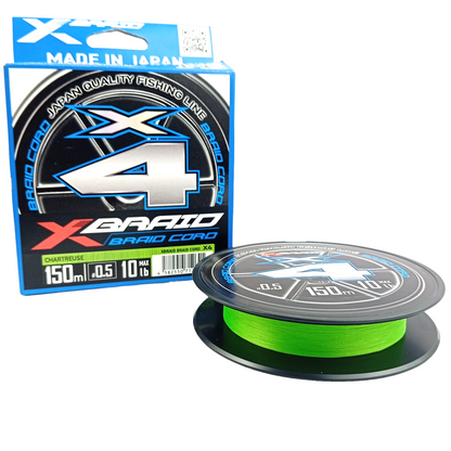 YGK X-Braid Cord X4 Braided Line  150m-10Lb Fishing Line Main Image