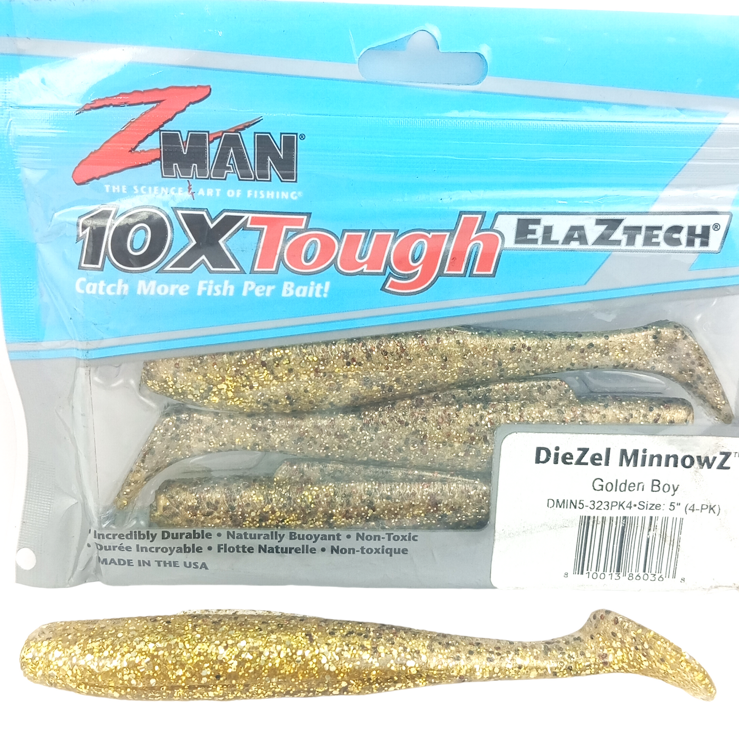 Z Man DieZel MinnowZ Size-5 Golden Boy Single  Image