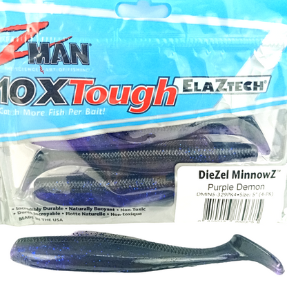 Z Man DieZel MinnowZ Size-5 Purple Demon Single  Image