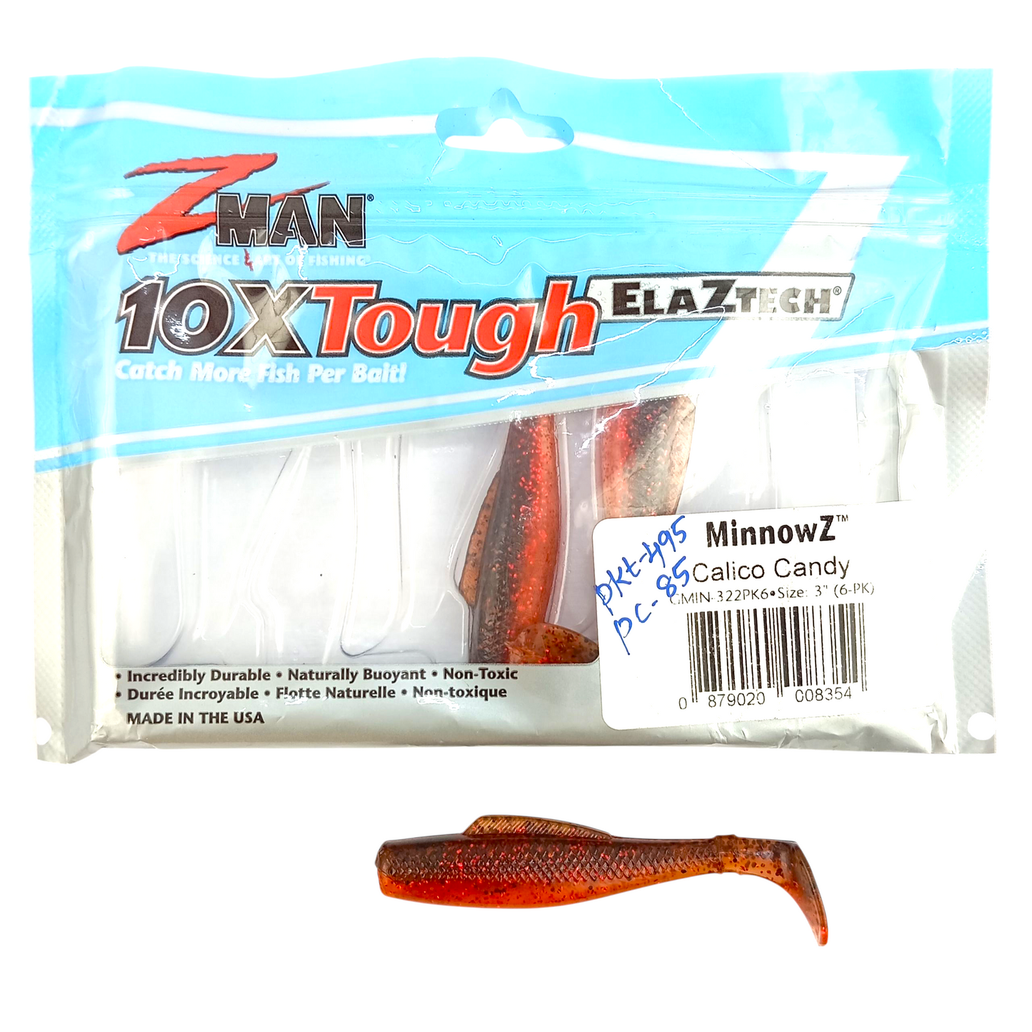 Z Man Diezel MinnowZ 3 Inch Single Pc Calico Candy