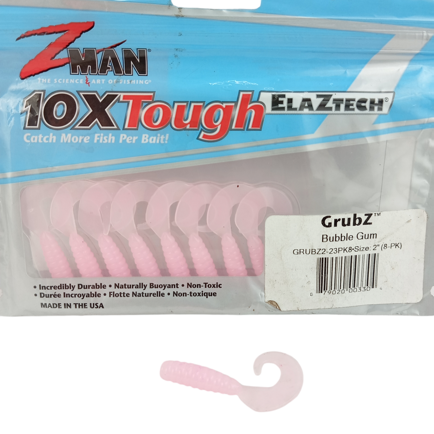 Z Man GrubZ Size-2 Bubble Gum Close Image