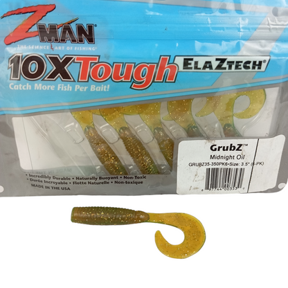 Z Man GrubZ Size-3.5 Midnight Oil Close Up Image