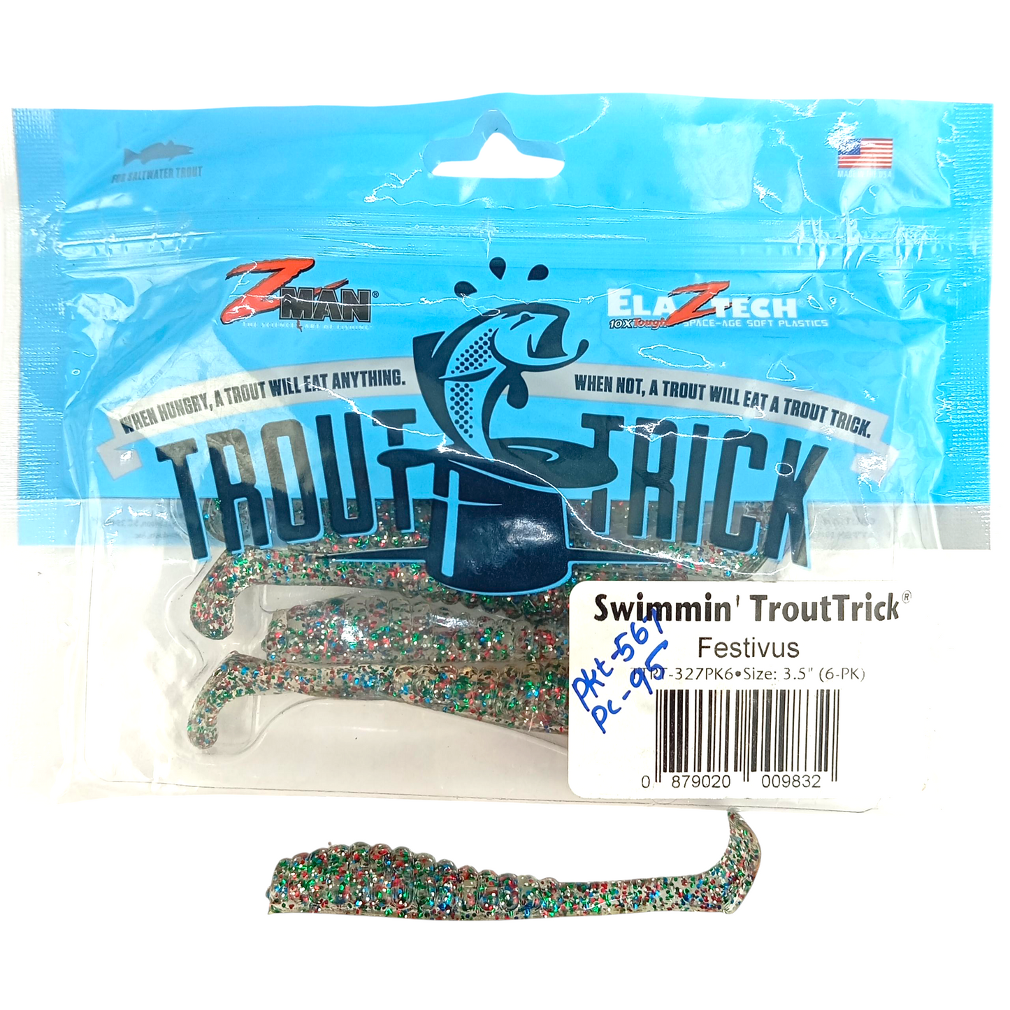 Z man SWIMMIN' TROUT TRICK 3.5inch ( Single Pc)