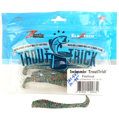 Z man SWIMMIN' TROUT TRICK 3.5inch ( Single Pc)