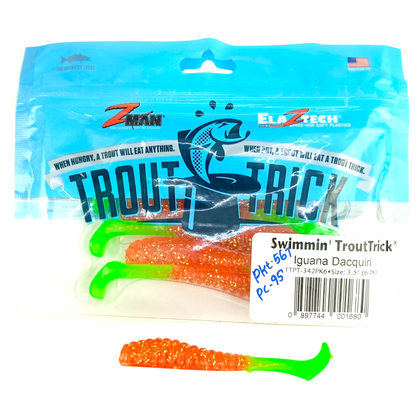 Z man SWIMMIN' TROUT TRICK 3.5inch ( Single Pc)