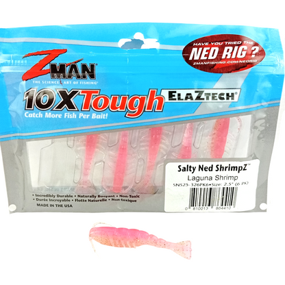 Zman Salty Ned ShrimpZ  2.5inch Laguna Shrimp Close Image