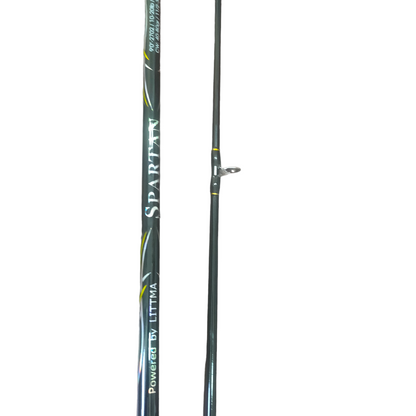 littma spartan spinning fishing rod 9ft 349 gms 40-80gms casting weight middle close up