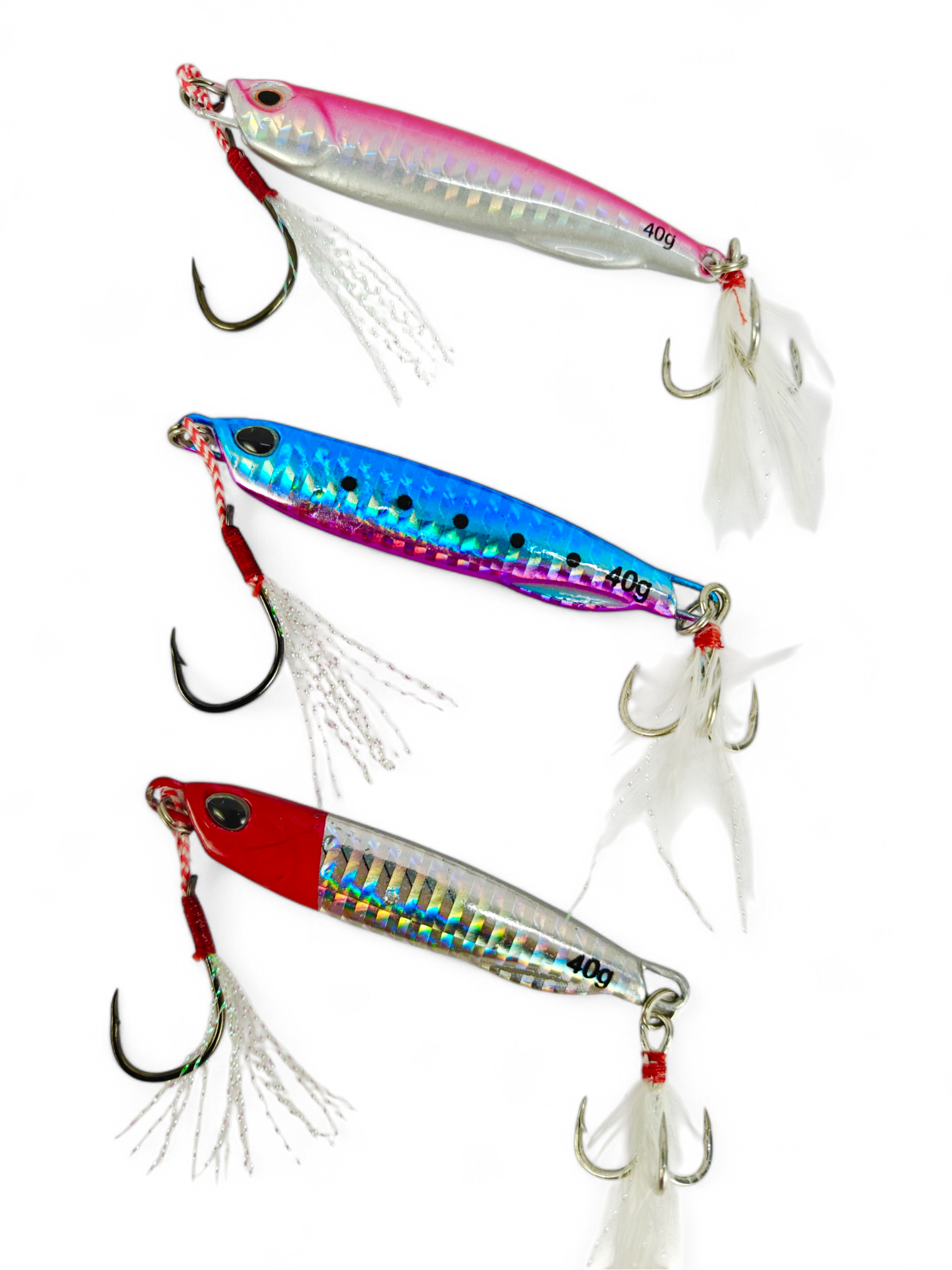 Jig Lure with Single Assist and Treble Hooks | 40gms