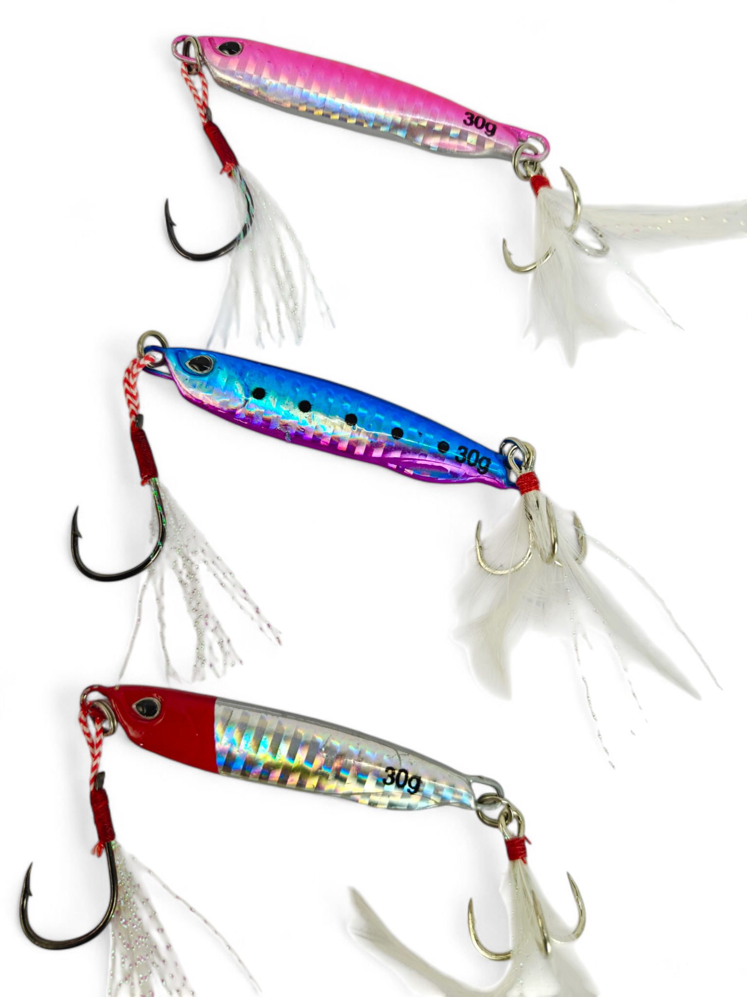 Jig Lure with Single Assist and Treble Hooks | 30gms