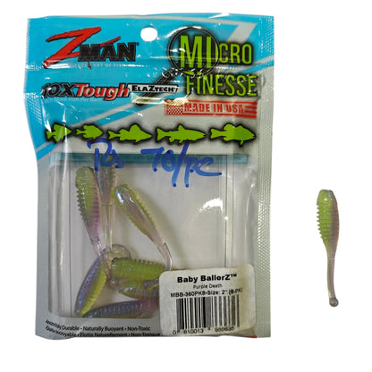 Zman Baby Ballerz 10x Tough Elaztech Size-2 ( Single Pc)