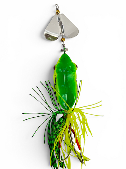 Buzz Bait Frog Lure With Rattle | 14.5cm/11gm