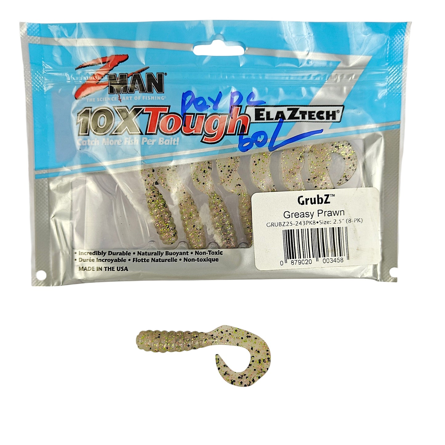 Z Man GrubZ Size-2.5 Soft Lure Single Pc