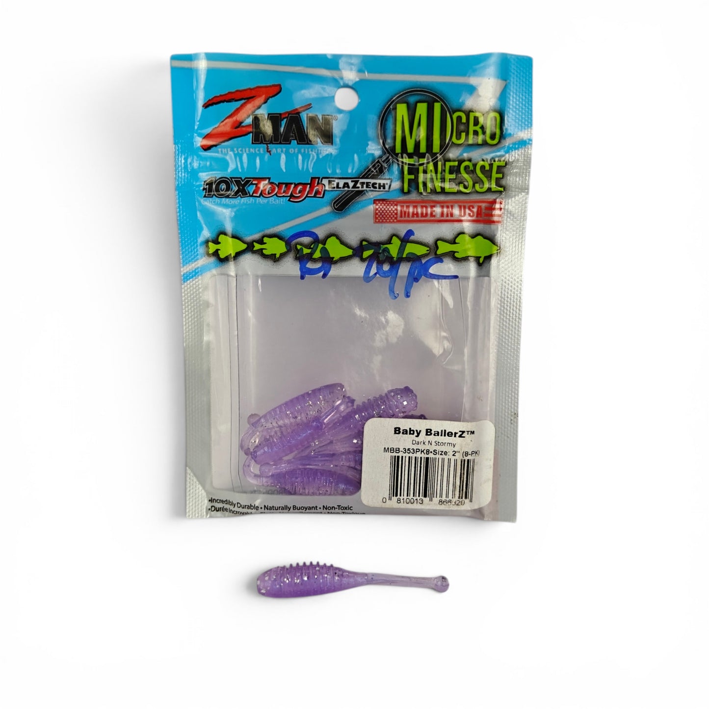 Zman Baby Ballerz 10x Tough Elaztech Size-2 ( Single Pc)