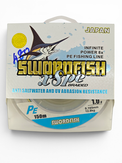 Swordfish X8 PE Multi Color Braided Line -150m Spools